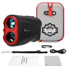 Load image into Gallery viewer, Golf Range Finder with Slope -1200 Yards Laser Rangefinder for Golf &amp; Hunting,7X Magnification,Flag Locking Vibration,USB-C Rechargeable &amp; Magnet Stripe,Best Golf Accessories Gift with Hard Shell Case
